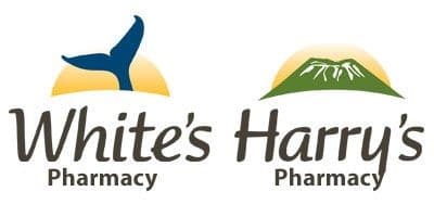 White's Pharmacy/Harry Race Logo
